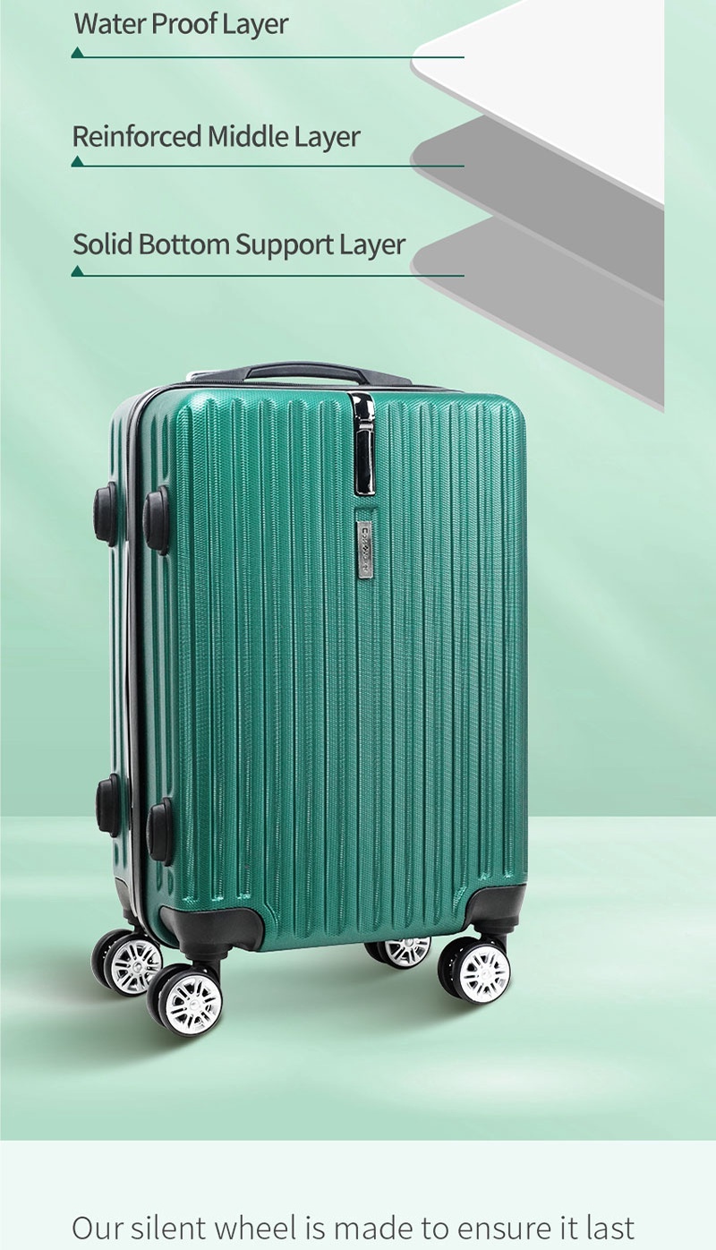 Case Valker Nora ABS 2 in 1 Luggage Bag with Hanger Set Luggage (24