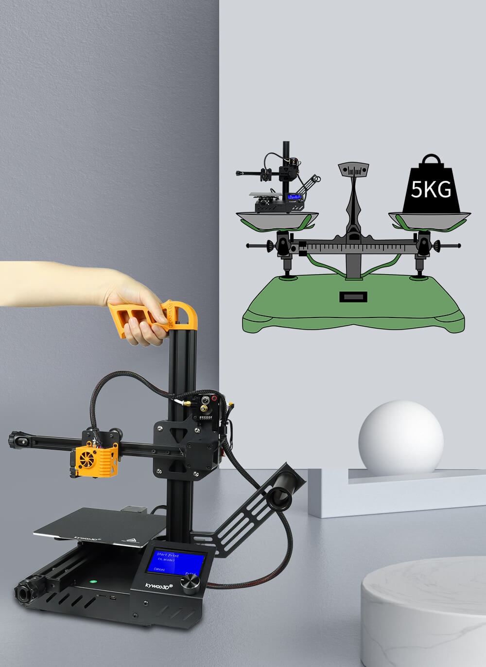 Kywoo mini – a delicate 3d printer designed for steam education