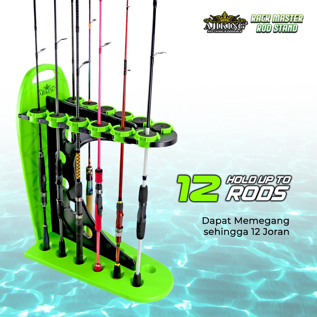 Ajiking Rack Master Rod Stand ARM 012 Fishing Rod Holder Rack Display