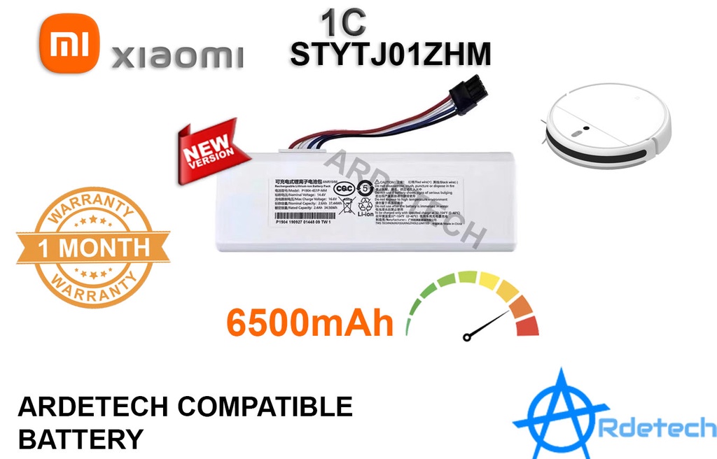 Rechargeable Li-ion Battery for Xiaomi 1C Mijia STYTJ01ZHM Robot Vacuum ...