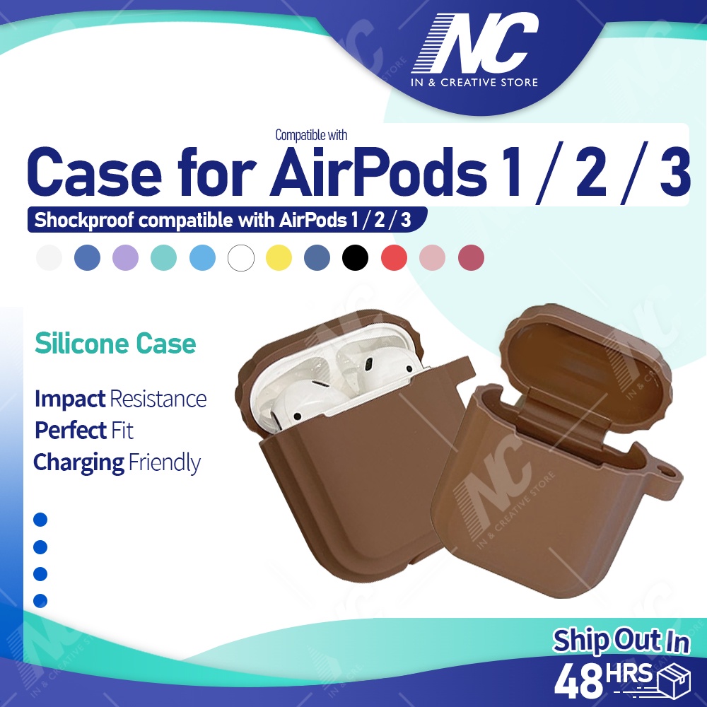  [ Compatible with AirPods 2 and 1 ] Shockproof Soft