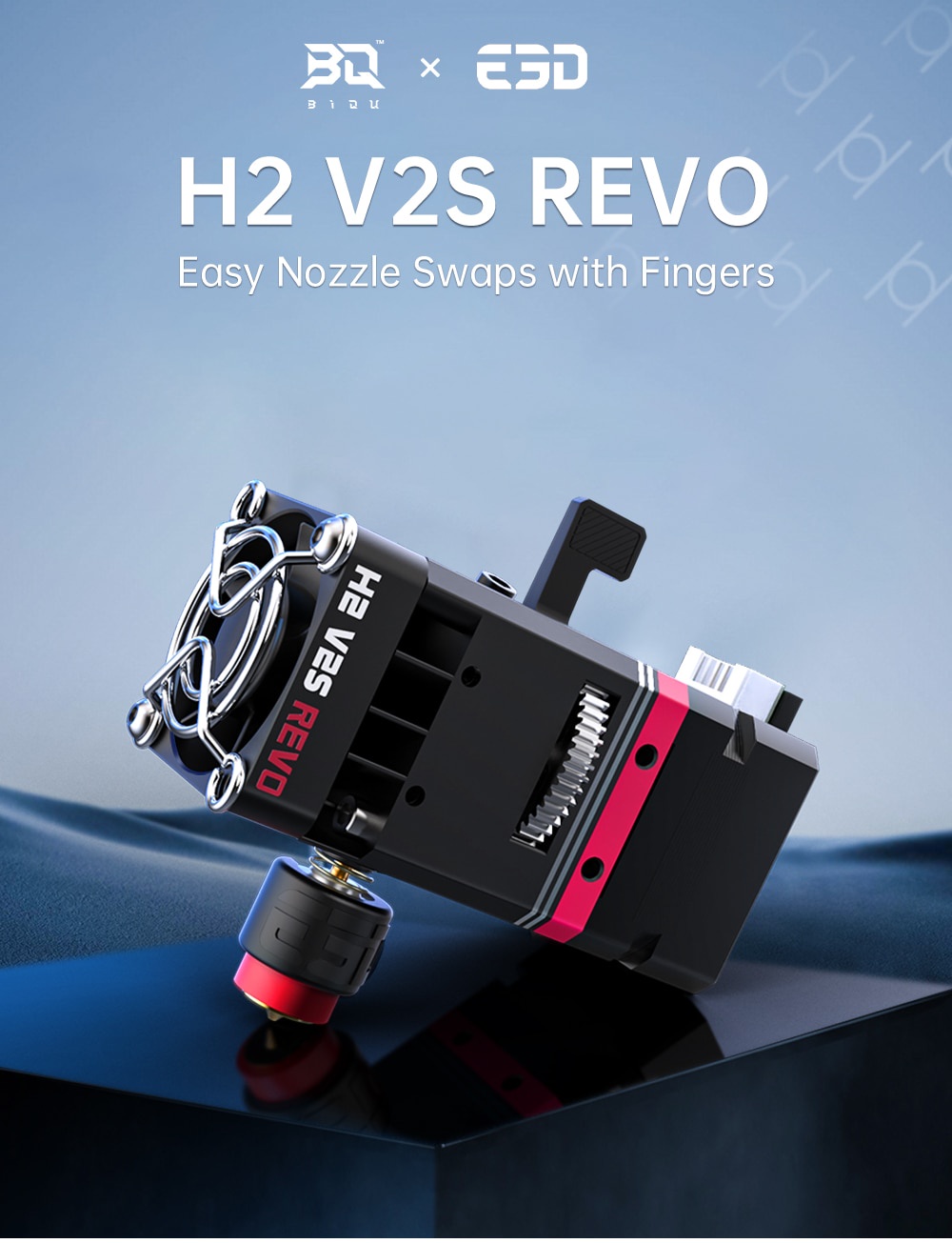 Biqu h2 v2s revo extruder - biqu x e3d frustration-free extruder for 3d printers lightweight dual-gear extrusion system