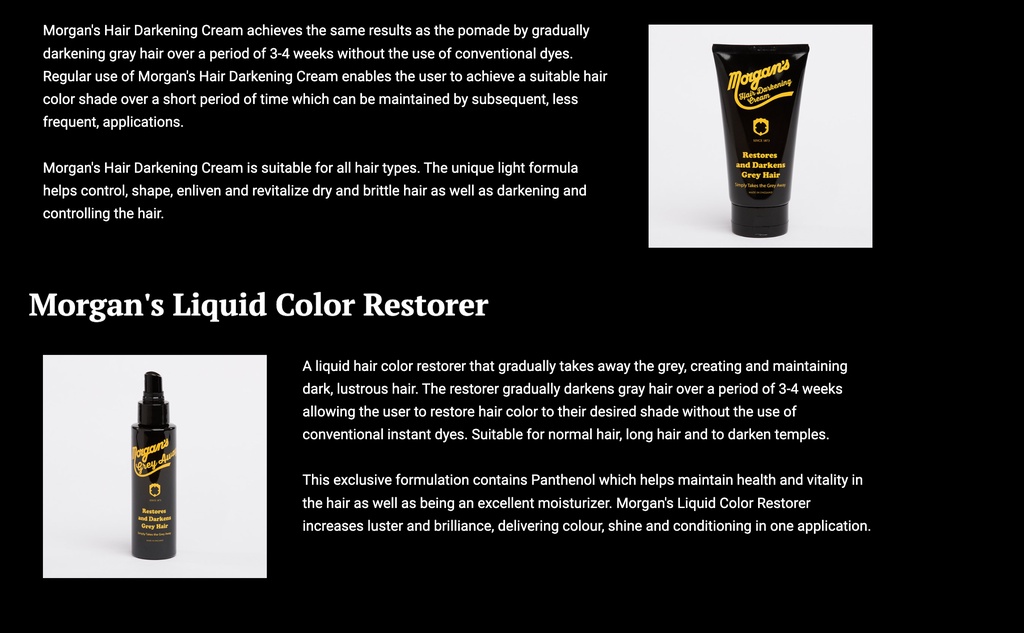 Pomade Hair Darkening Range PCQ Hair & Beauty Products