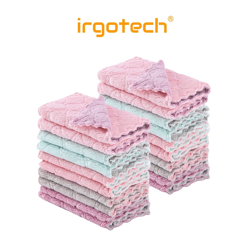 10pcs Kitchen Cloth Dish Towels Nonstick Oil Dishcloth Super Absorbent  Microfiber Dishtowel Cleaning Towel Kitchen Tools Gadgets