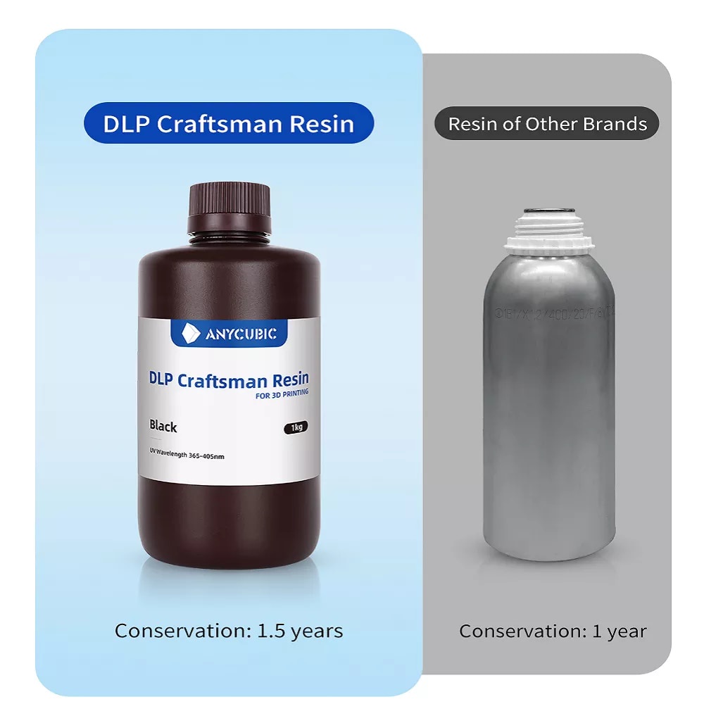 Anycubic dlp craftsman resin 365-405nm dlp for photon ultra d2 for dlp lcd sla 3d printing 8k capable