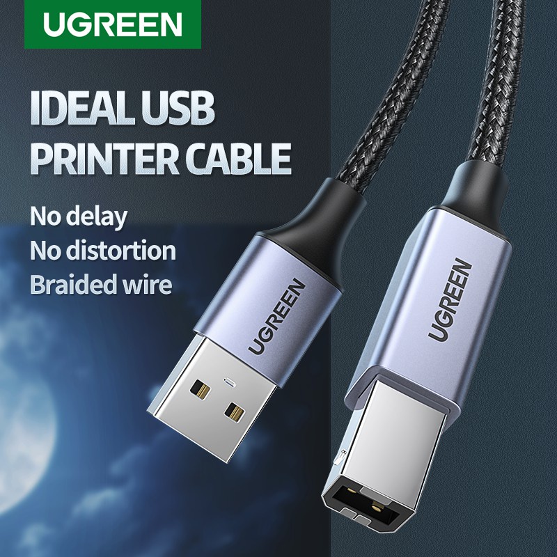 Ugreen usb printer cable usb 2.0 type a deals male to b male scanner cord high speed