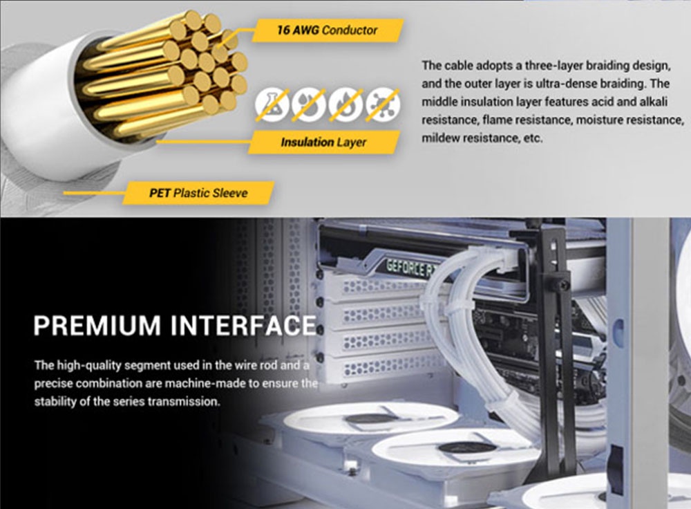 ANTEC SLEEVED EXTENSION CABLE KIT Shopee Malaysia