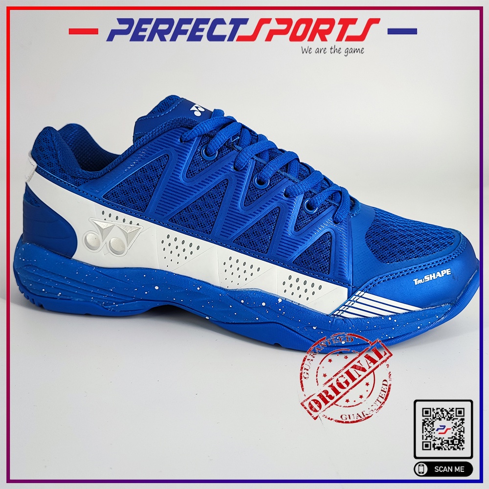 Yonex badminton shoes hot sale blue and white