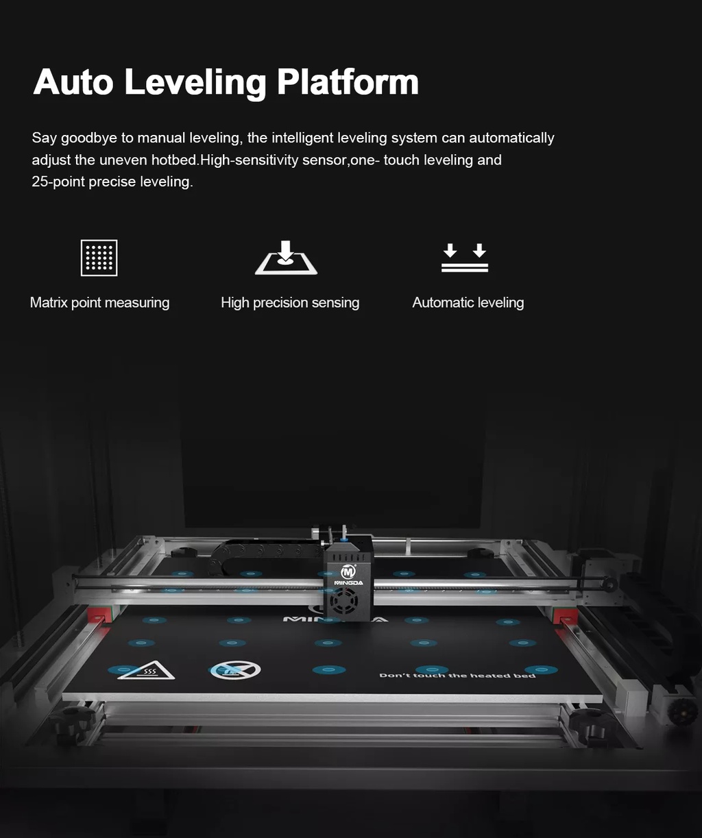 Mingda md-1000 pro 1000*1000*1000mm industrial fdm 3d printer | prototype | corexy | high precision | stable printing | enclosed printer