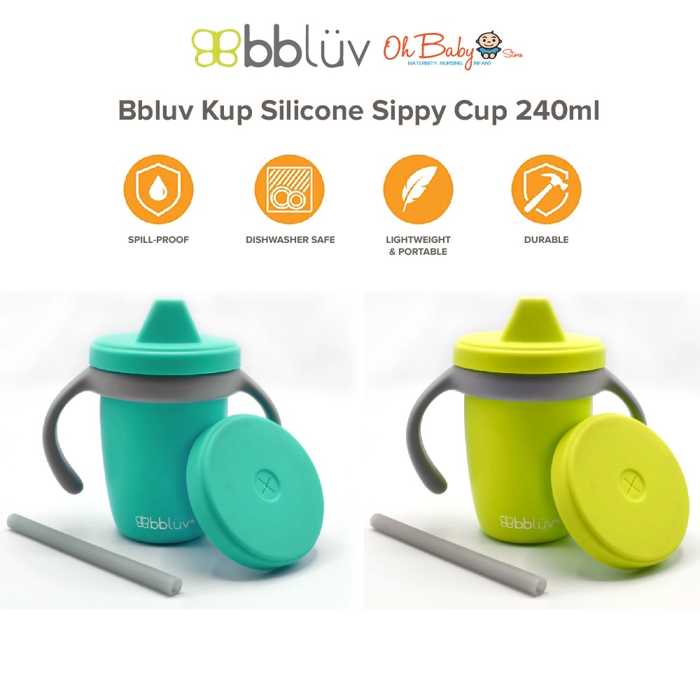Bbluv Kup Silicone Sippy Cup 240ml Oh Baby Store l Best Baby