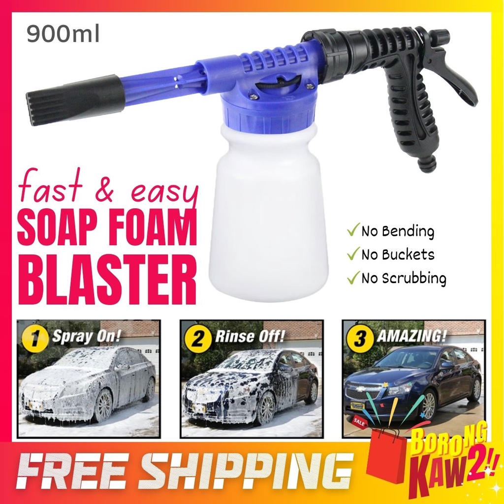 Carwash Rocket Soap Foam Blaster Car Truck Lorry Boat Furniture Cleaner Snow Wash Pressure Spray Pembersih Kenderaan