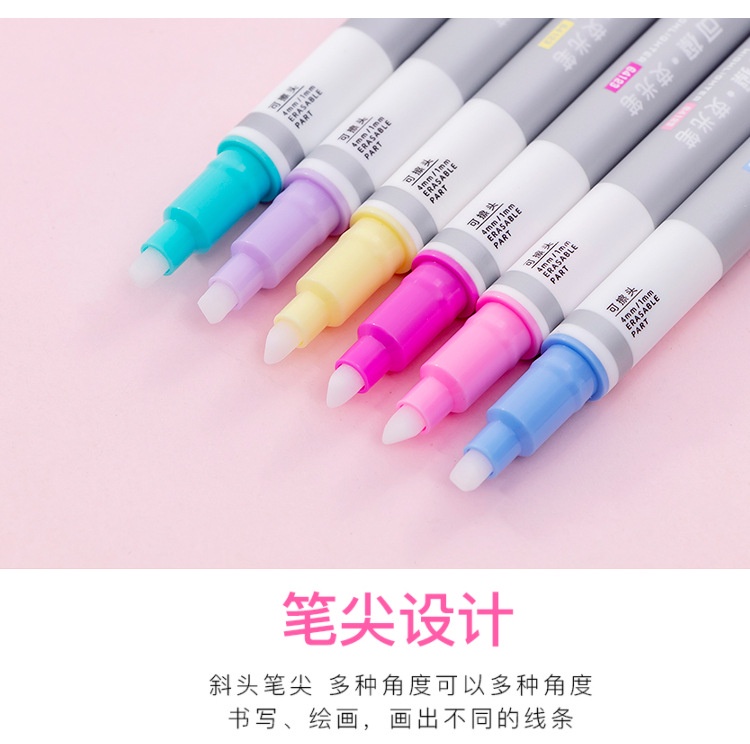 Double headed Erasable Fluorescent Pens Marking Pens Colored - Temu