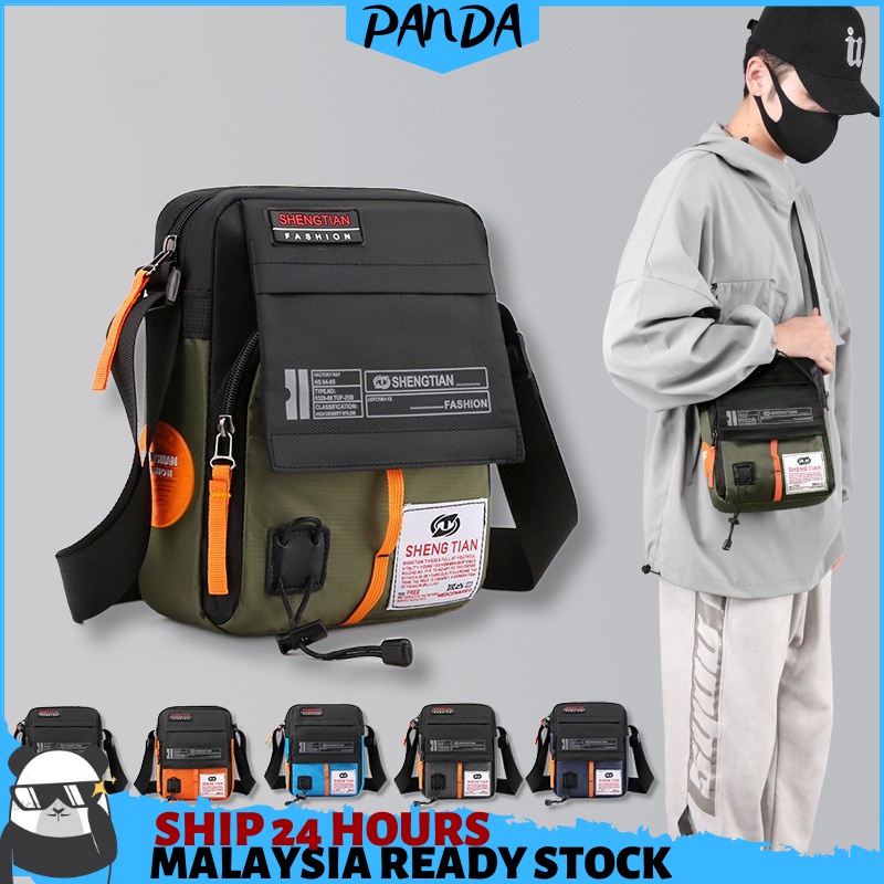 B141 PandaShop Multi Water-proof Casual Fashion Sling Bag Shoulder Bag Beg Lelaki Men's Sports Durable Outdoor Bag