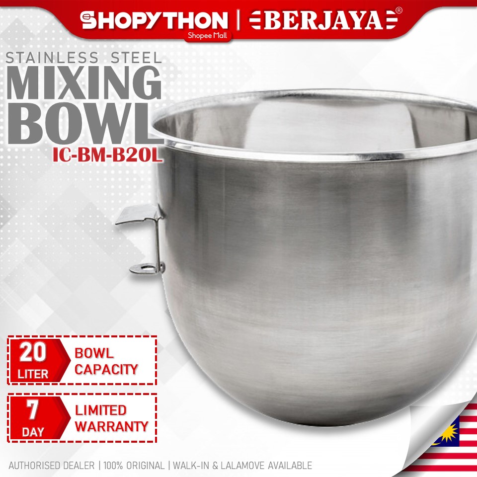 BERJAYA Mixing Bowl For BJY-BM20 (20L) Original Accessory Extra Bowls ...