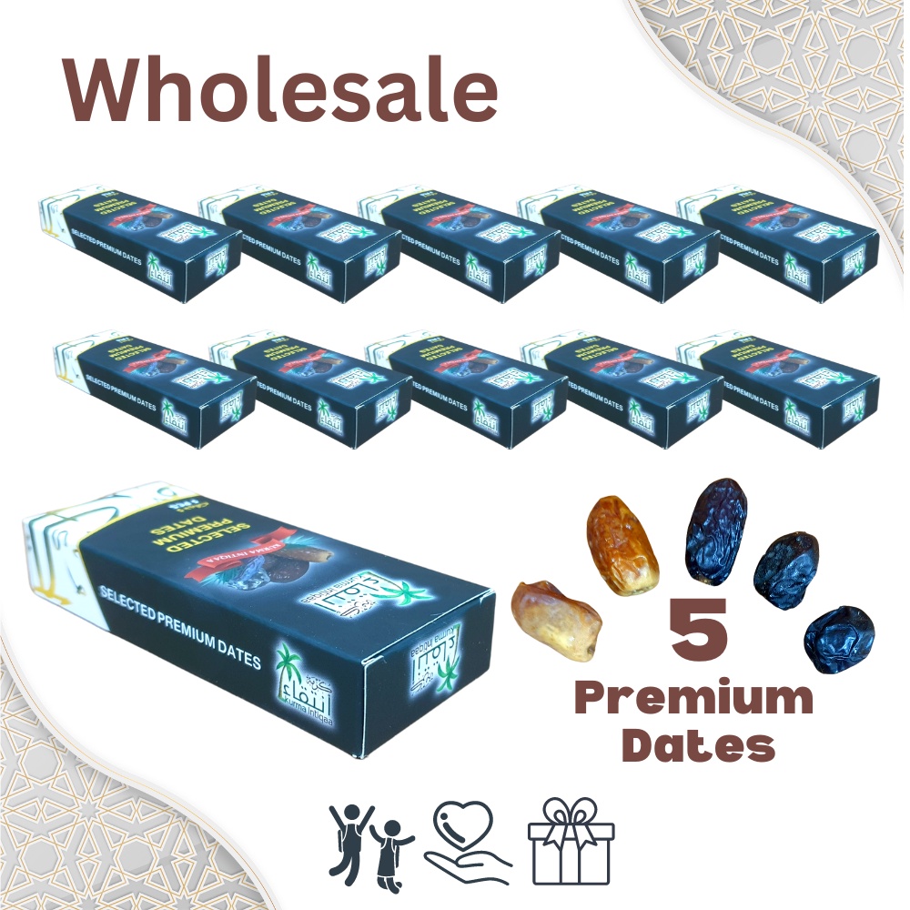 (Wholesale) 10 Boxes of Selected Premium dates |Mixed Kurma | Mix selected Kurma Ajwa Safawi Others| IFTAR