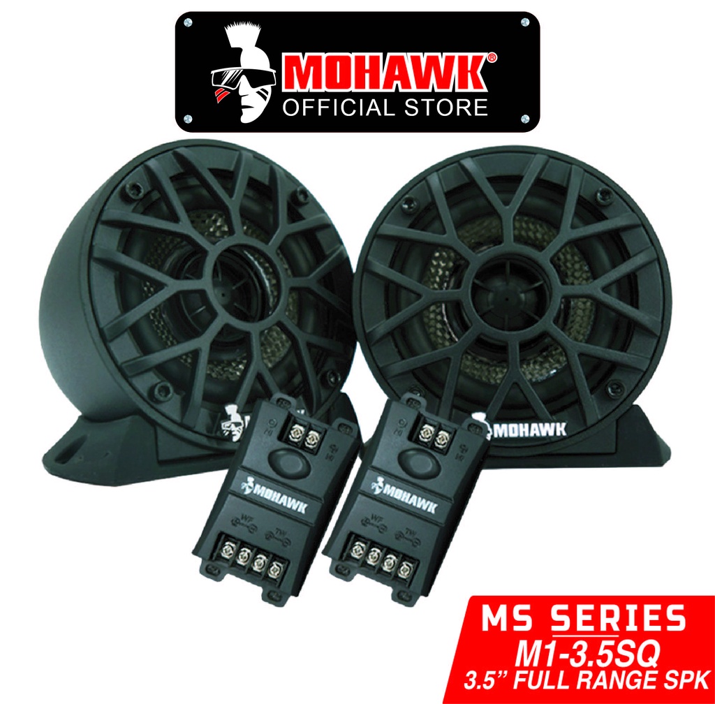 MOHAWK M1 Series M1-3.5SQ Full Range With Bass Car Speaker ( 3.5 Inch ...