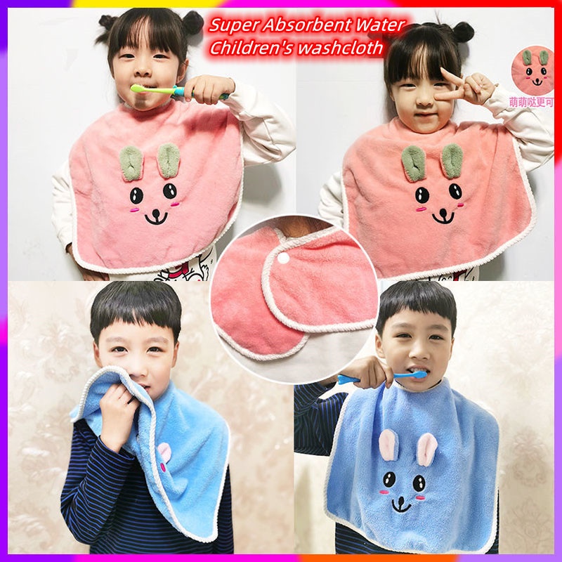 Multifunction Children Towels Newborn Baby Spit Milk Bibs Coral Fleece