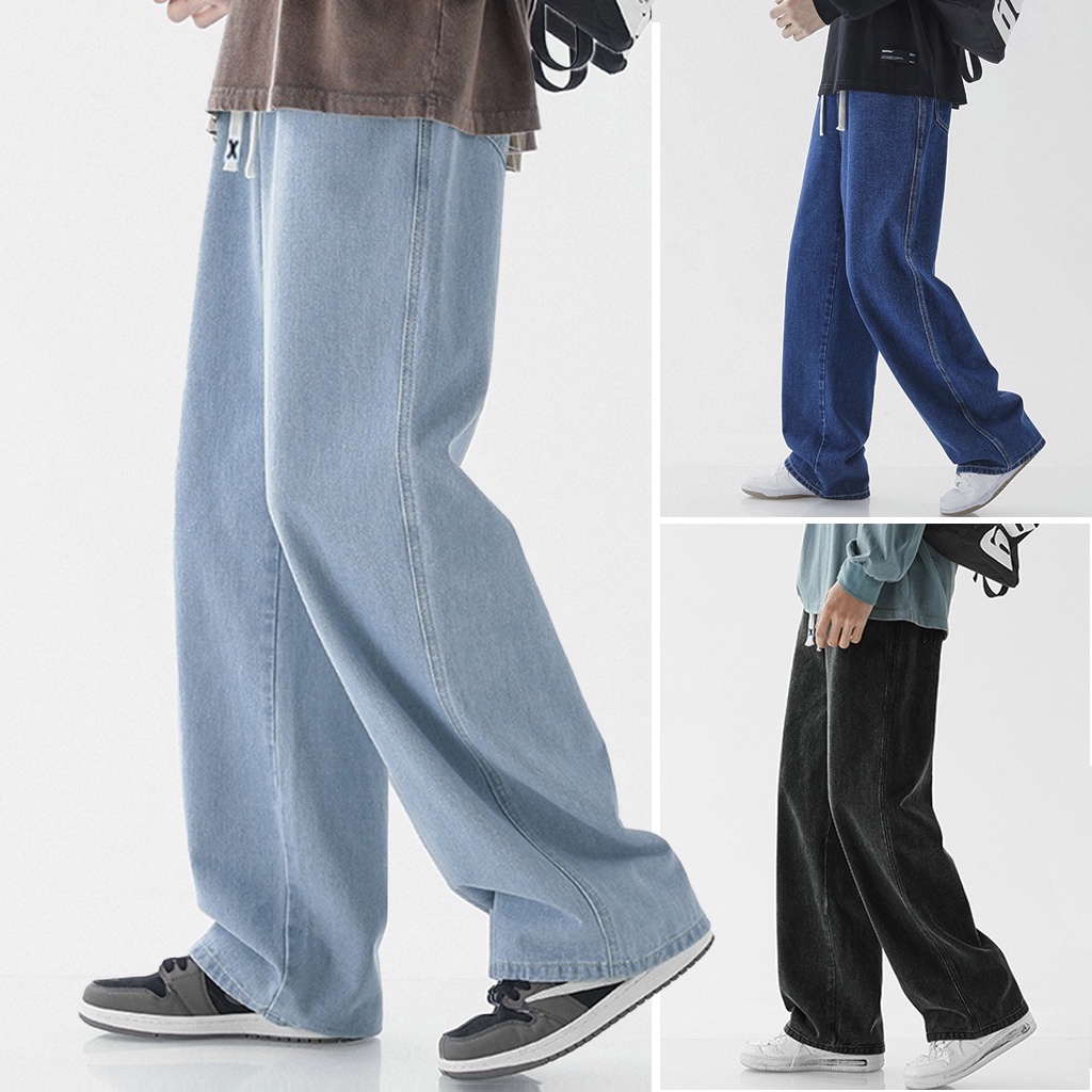 ✦TWOOEE✦ Baggy Seluar Jeans Lelaki Straight Cut Men New Casual Pants Men Seluar Slack Lelaki