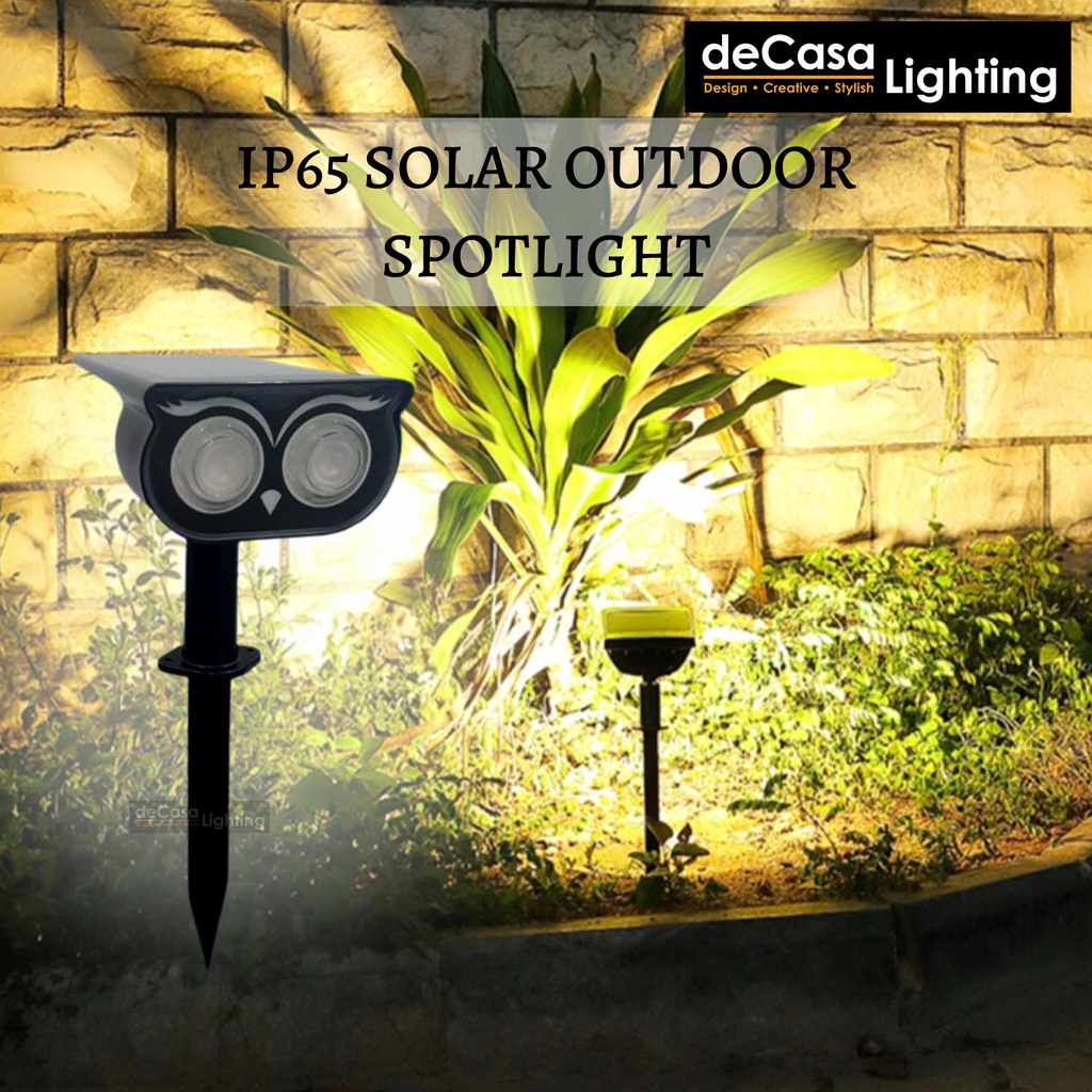 Decasa Lighting 10W Outdoor Led Solar Spike Light Lampu Solar Creative