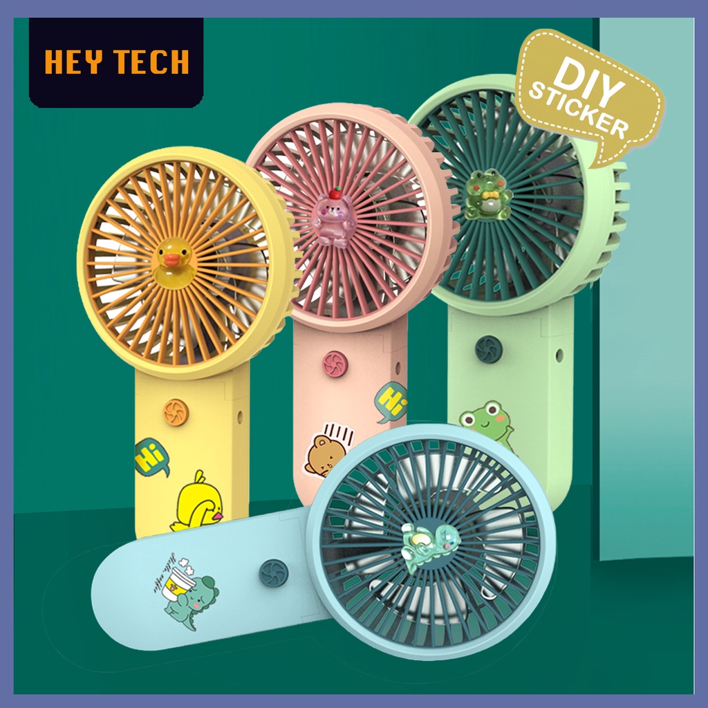 Mini fan USB Charge Battery flower Cooling Small Kipas Kecil Bunga Portable Cute Fan Kipas Berdiri