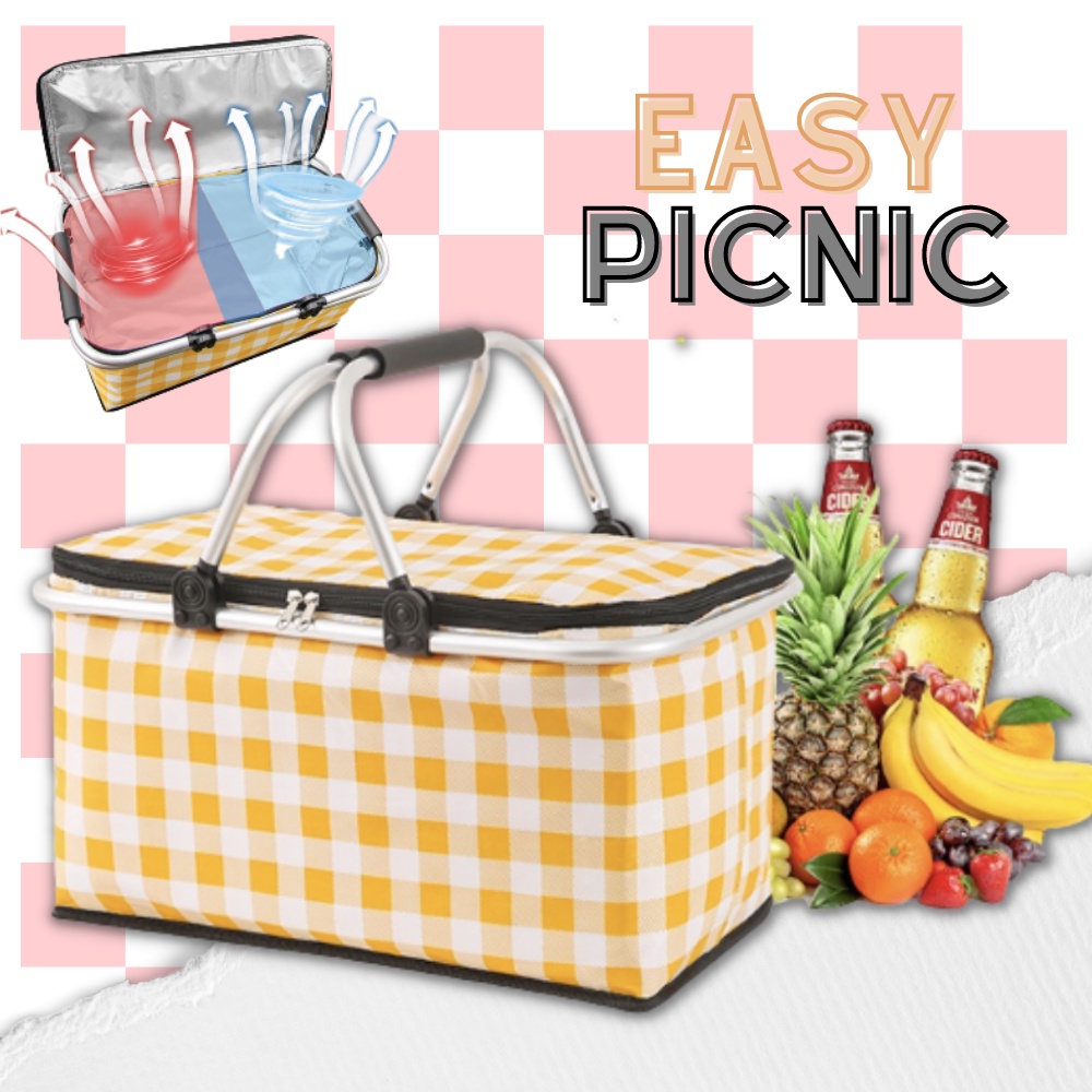 [BSU] Waterproof Multipurpose Outdoor Basket Chiller Picnic Supplies 4