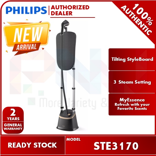 Philips 2000W MyEssence Fragrance Infuser Garment Steamer with Tilting StyleBoard STE3170