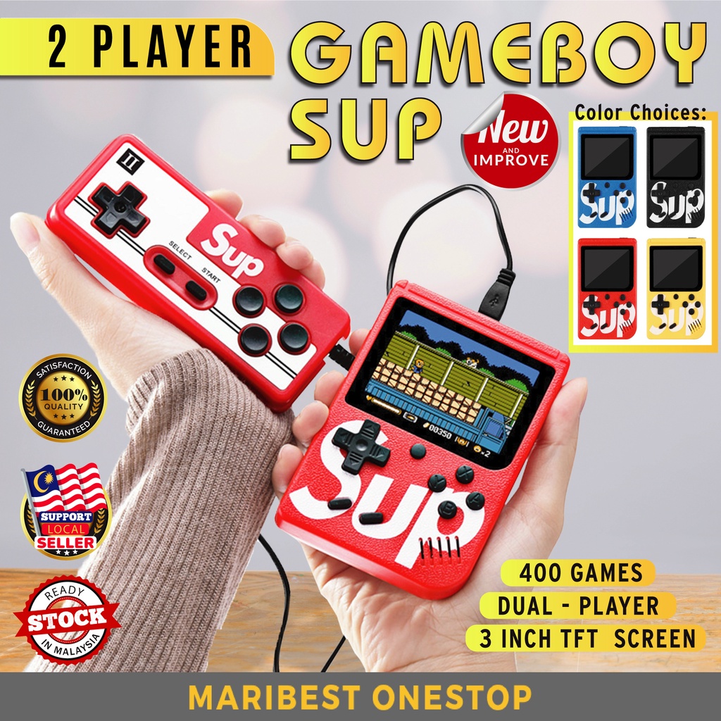 2 Player Gameboy Sup Retro Mini Portable With Controller Joystick Handheld Game Classic Childhood Video Games Console