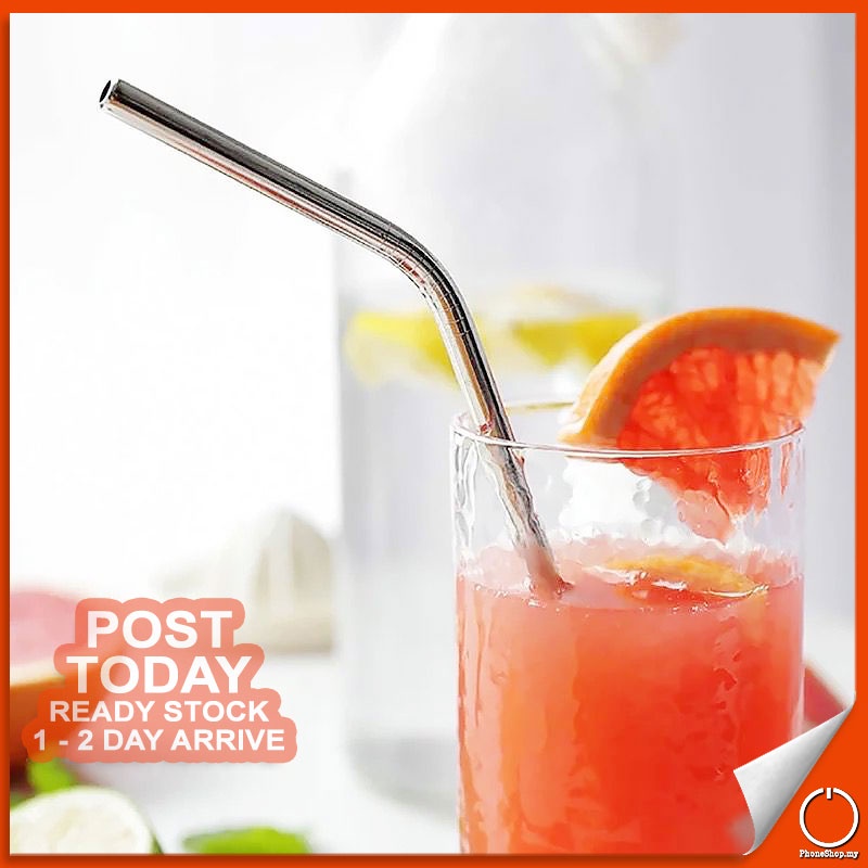 4 In 1 Stainless Steel Straws With Cleaning Brush Set Thermos Tumbler Drinking Accessories Straw Besi 不锈钢吸管