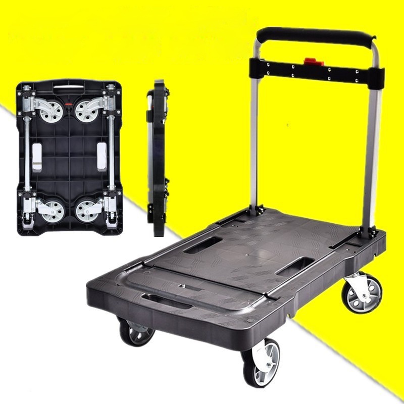 Foldable 4 Wheels Trolley Cart/Hand Truck - 200KG Lightweight and Space Saving