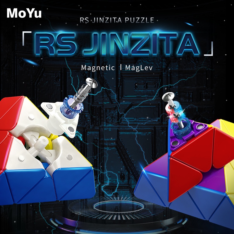 MOYU RS Pyraminx Magnetic Magic Speed ​​Cube Moyu RS M Maglev Professional Toys RS M Pyramid Cube Magic Puzzle