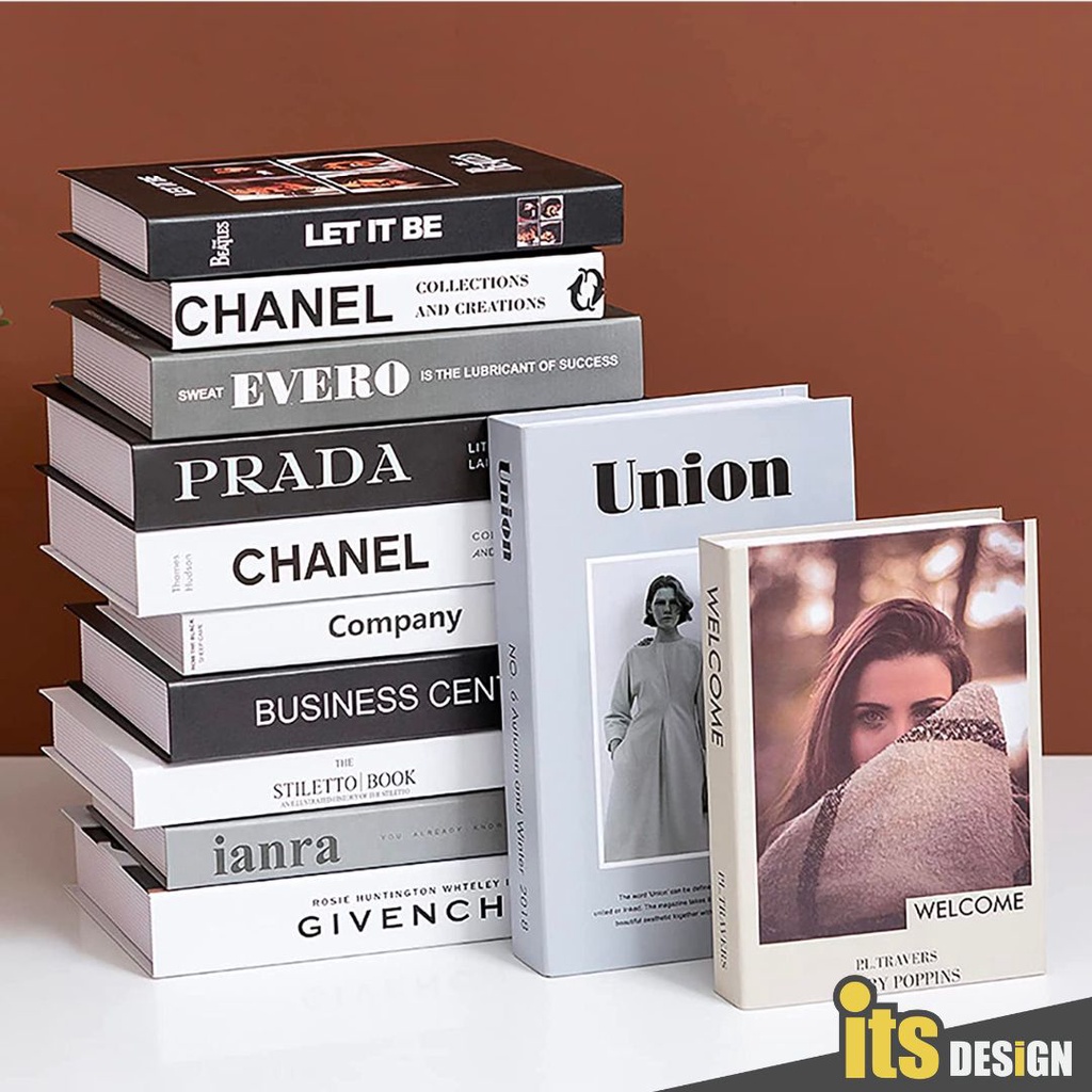 Buku Hiasan Deco Fake Book Decoration Set Buku Hiasan Fake Book Buku Deco Bookend Decorative Buku Chanel Deco Book