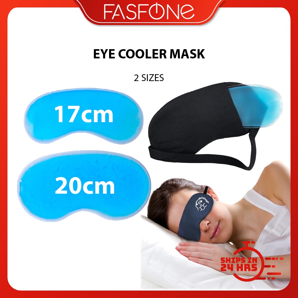 Gel Eye Gel Mask Cool Warm Relieve Fatigue Patch Eyes Relax Shade Cover Topeng Mata Sejuk Panas Mata Rehat 17cm 20cm