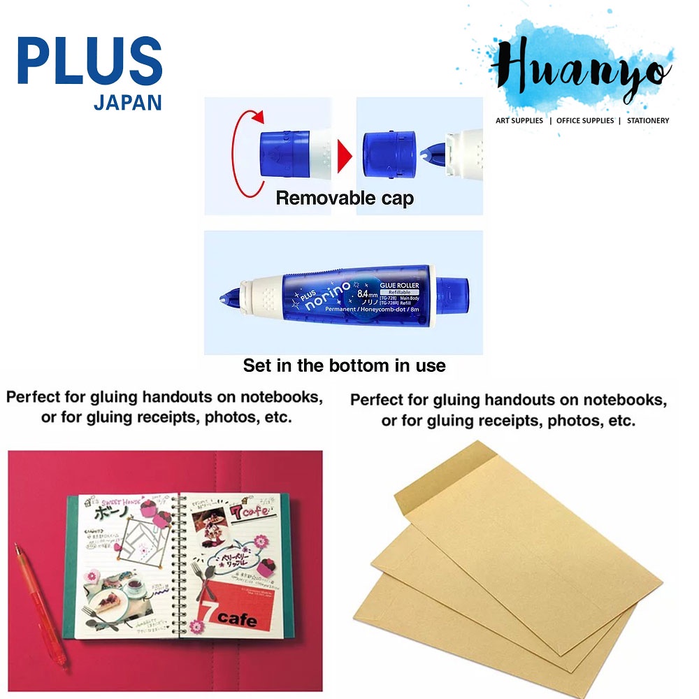 Plus Norino Refillable Adhesive Roller - Craft & Stationery