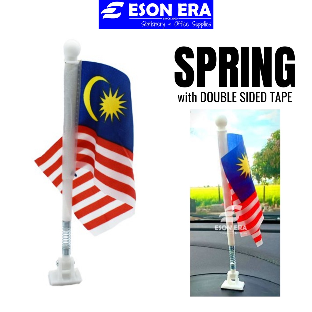 Malaysia Flag with Spring Stand / Motor / Car Dashboard Kedah Flag Bendera Malaysia