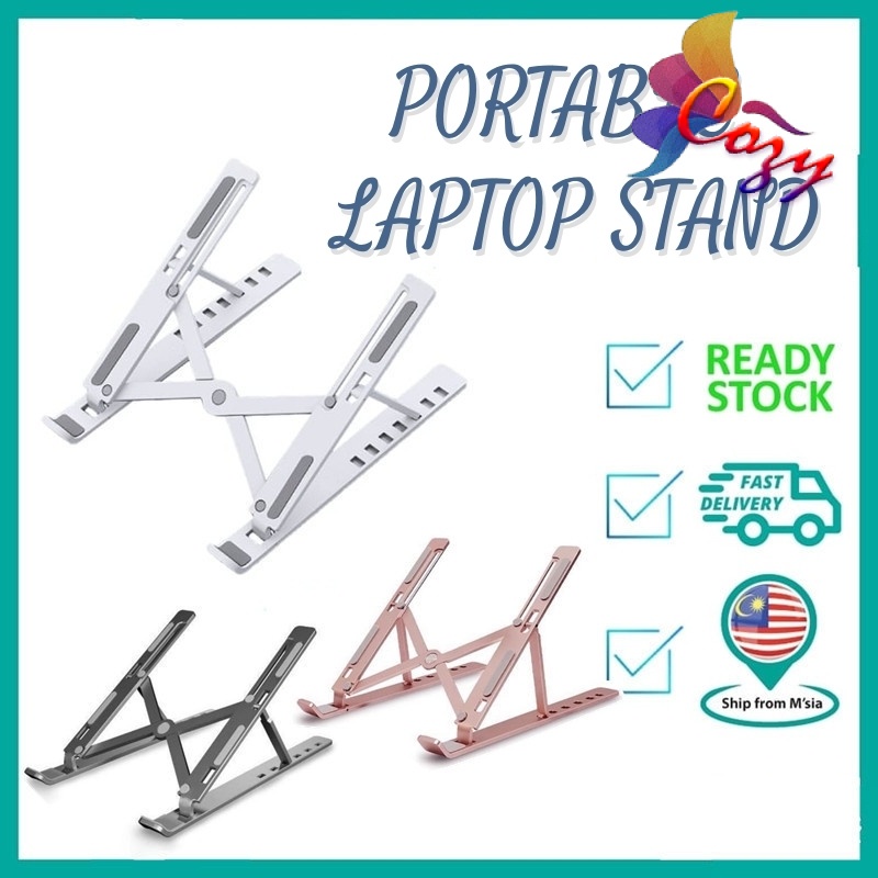 Portable Laptop Stand Adjustable Foldable Laptop Holder Non-Slip Healthy Support Base Notebook Stand Posture