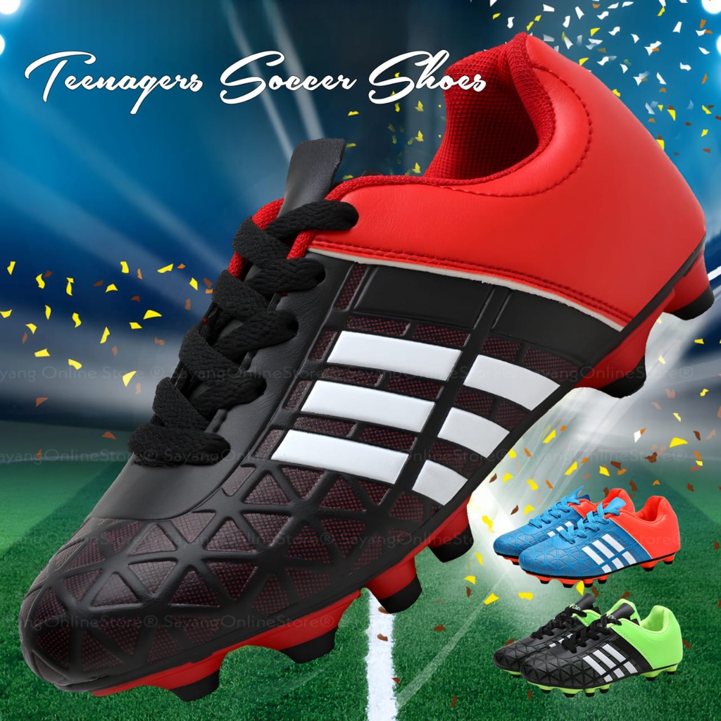 Ready Stock Kasut bola budak remaja training shoe Kids Teenager Soccer shoe football shoes boots sport shoe 儿童少年足球鞋