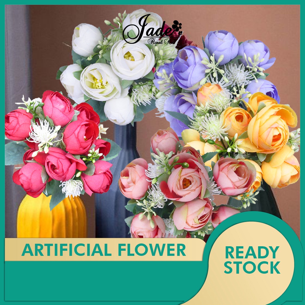 ARTIFICIAL ROSE DAHLIA / FLOWER BOUQUET / BUNGA PEONY / BUNGA HIASAN / HYDRANGEA ROSE / ARTIFICIAL FLOWER / AF1789