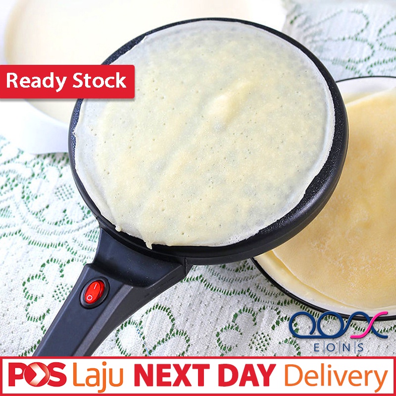 SMOKE FREE Non-Stick Electric Crepe Baking Pancake Maker Cake Machine Frying Griddle Pan Portable Kitchen Baking Tools