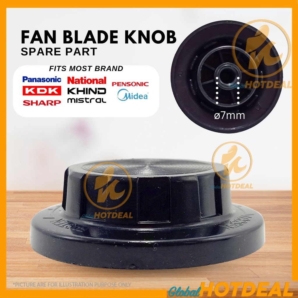 Alat Ganti Kipas Fan Guard Knob Replacement Spare Part Fan Blade Knob Guard Stand Fan Tombol Kipas Wall Fan Table Fan