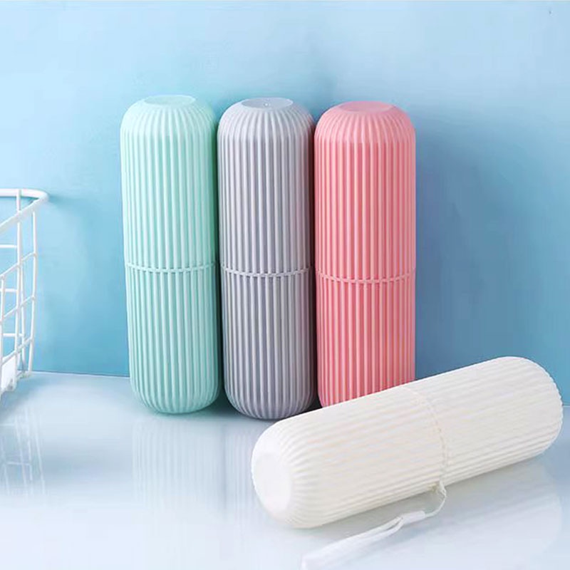 Portable Travel Toiletries Toothbrush Case Toothpaste Storage Set Box Holder Organizer Outdoor Camping Mouthwash Cup