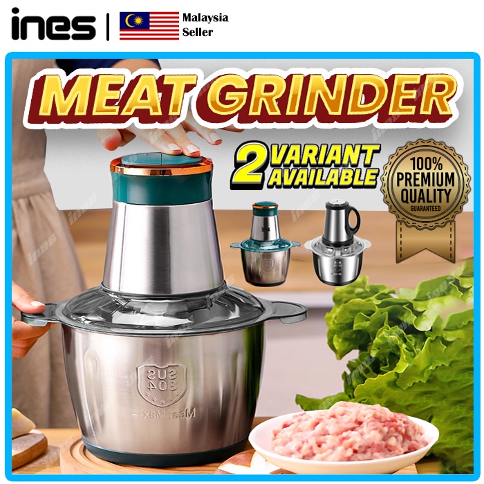 3L Electric Meat Grinder Stainless Steel Multifunction Meat Mincer Blender Food Mixer choppe / Pengisar Daging / 绞肉机