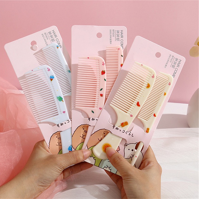 Smooth Edge Cute Cartoon Animal Hair Comb Set Children Adult Hairs Styling Combs Portable Hairdressing Grooming Tools