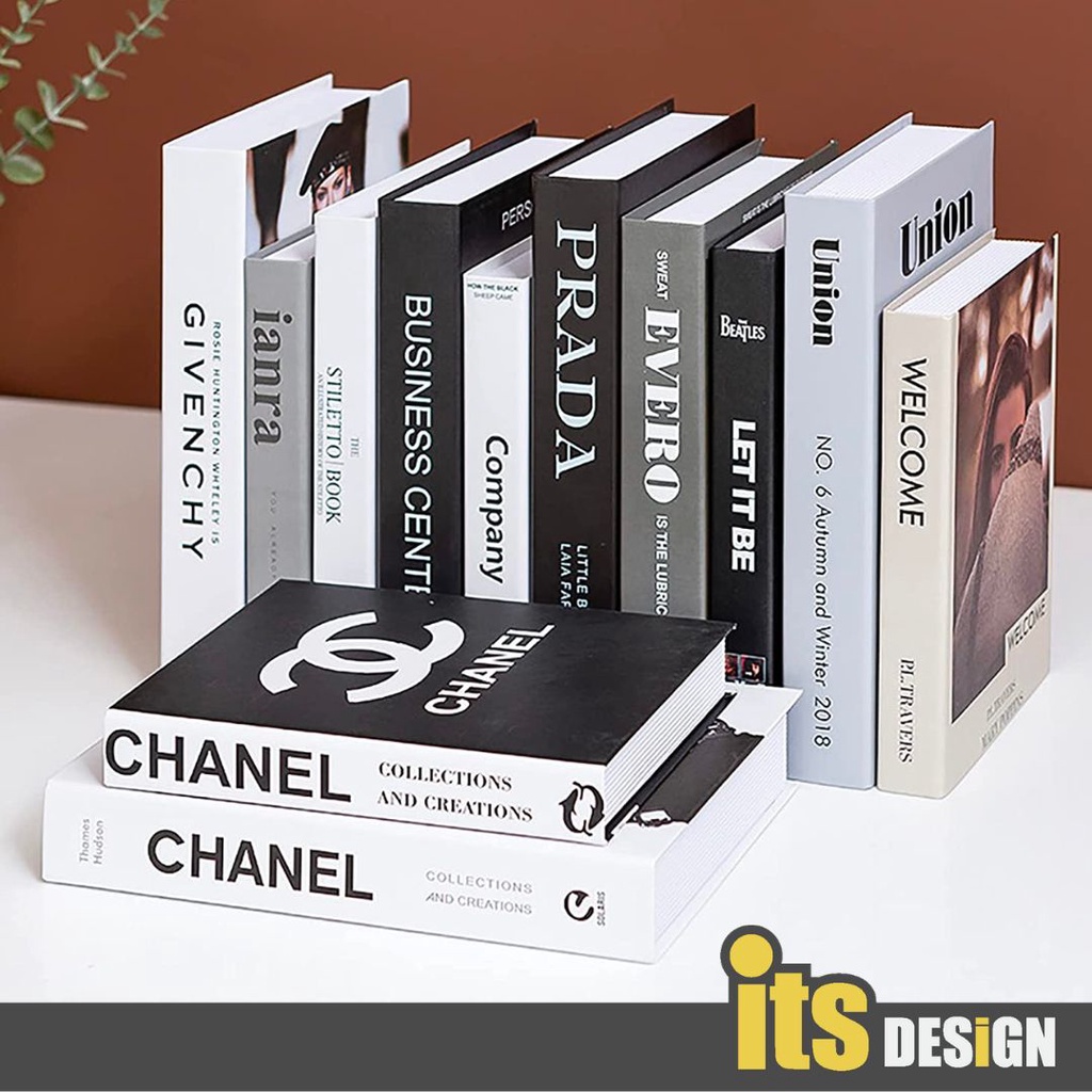 Buku Hiasan Deco Fake Book Decoration Set Buku Hiasan Fake Book Buku Deco Bookend Decorative Buku Chanel Deco Book