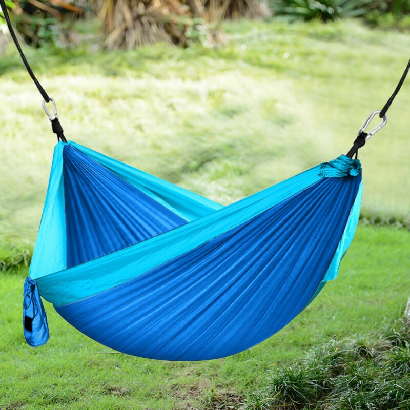 Extra Large Camping Hammock Heavy Duty Beach Picnic Hiking Tree Hanging Swing Bed Portable Backpack Travel Sleeping Beds