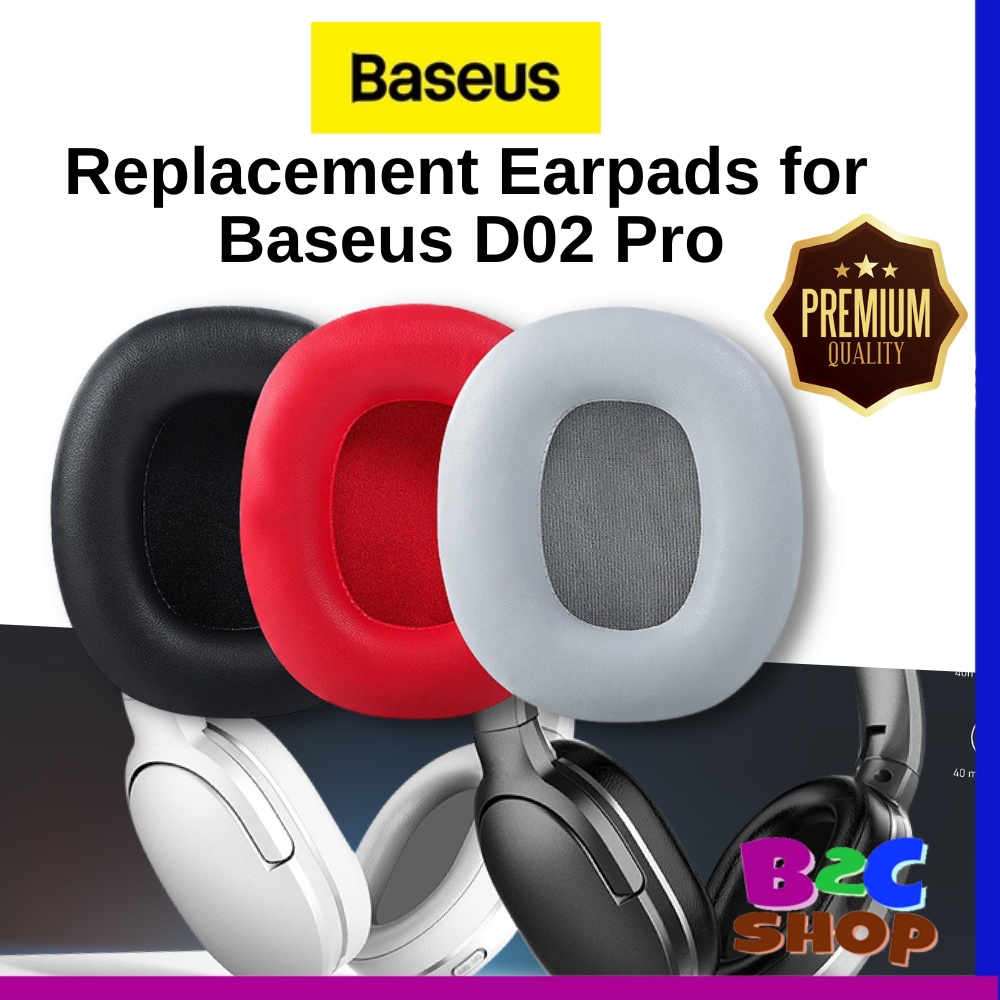 1 Pair Baseus D02 Pro Wireless Headphones Replacement Ear Pads Cushion Earpad