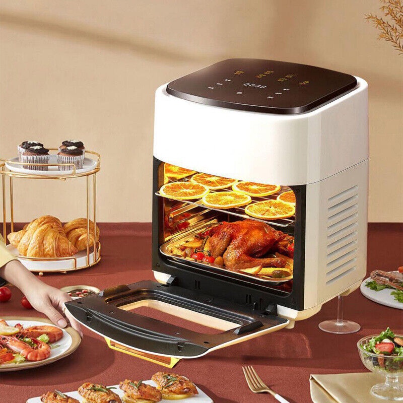 Even Heating 15L Air Fryer Electric Touch Screen Oven Non Stick Cooker LED Display Frying Machine Home Kitchen Appliance