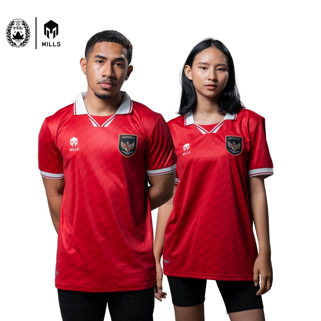 MILLS Timnas Indonesia Jersey Home Replica Version 1157INA Red