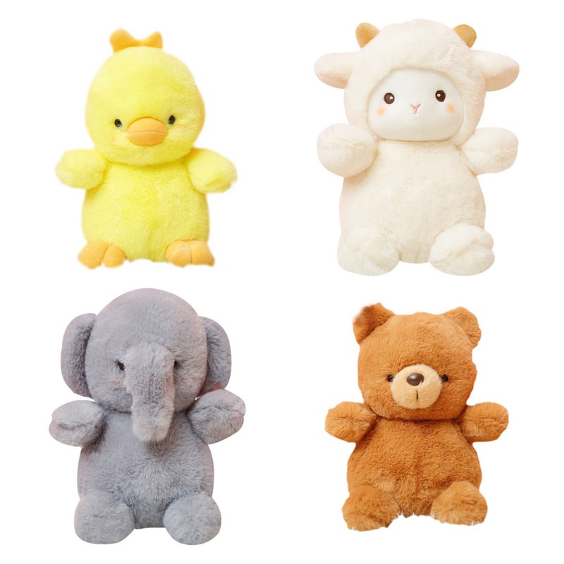 23cm Bear Sheep Elephant Chicken Animal Plush Toy Soft Stuffed Kids Birthday Gift