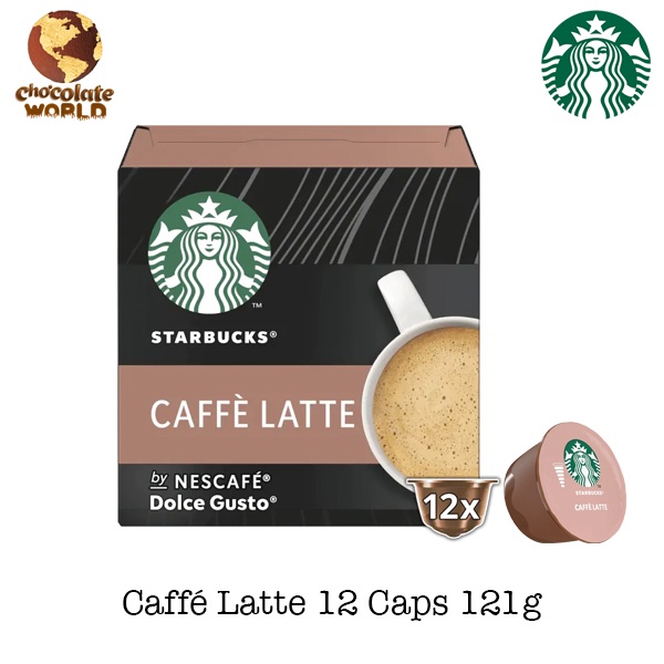 Starbucks Dolce Gusto Caffé Latte 12 Caps 121g (Made in UK)