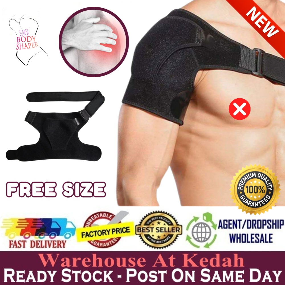 Adjustable Shoulder Support Men Women Injury Pain Relief Sprain Strap Guard Pendakap Bahu 肩部固定带 Ready Stock 100125